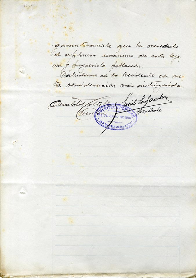 acta de fundacion tres